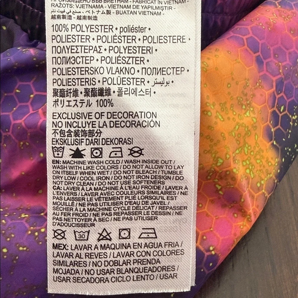 Nike Kids Purple, Pink & Orange Hooded Windbreaker Jacket 3T